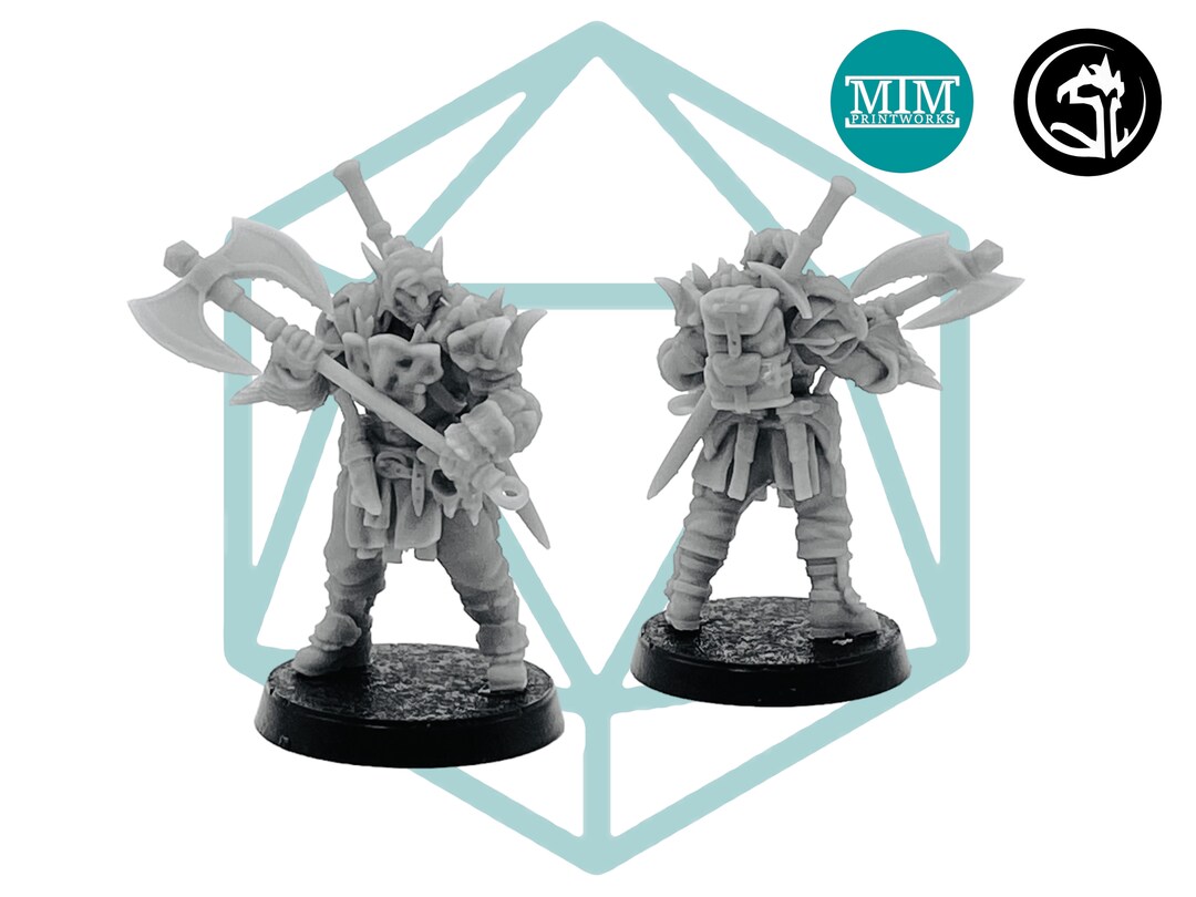 Shifter Barbarian Tabletop RPG Miniature D&D Roleplaying Etsy UK