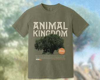 Camiseta de WDW Animal Kingdom, Comfort Colors, Camiseta de vacaciones, Camiseta mágica, Camiseta estética de moda, Camiseta vintage, Camiseta de Animal Kingdom
