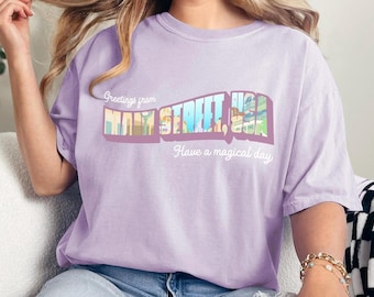 WDW Inspired Shirt, Main Street, Comfort Colors, Vacation Shirt, Magical Shirt, Aesthetic Trendy Shirt, Vintage Shirt, Magic Kingdom Shirt