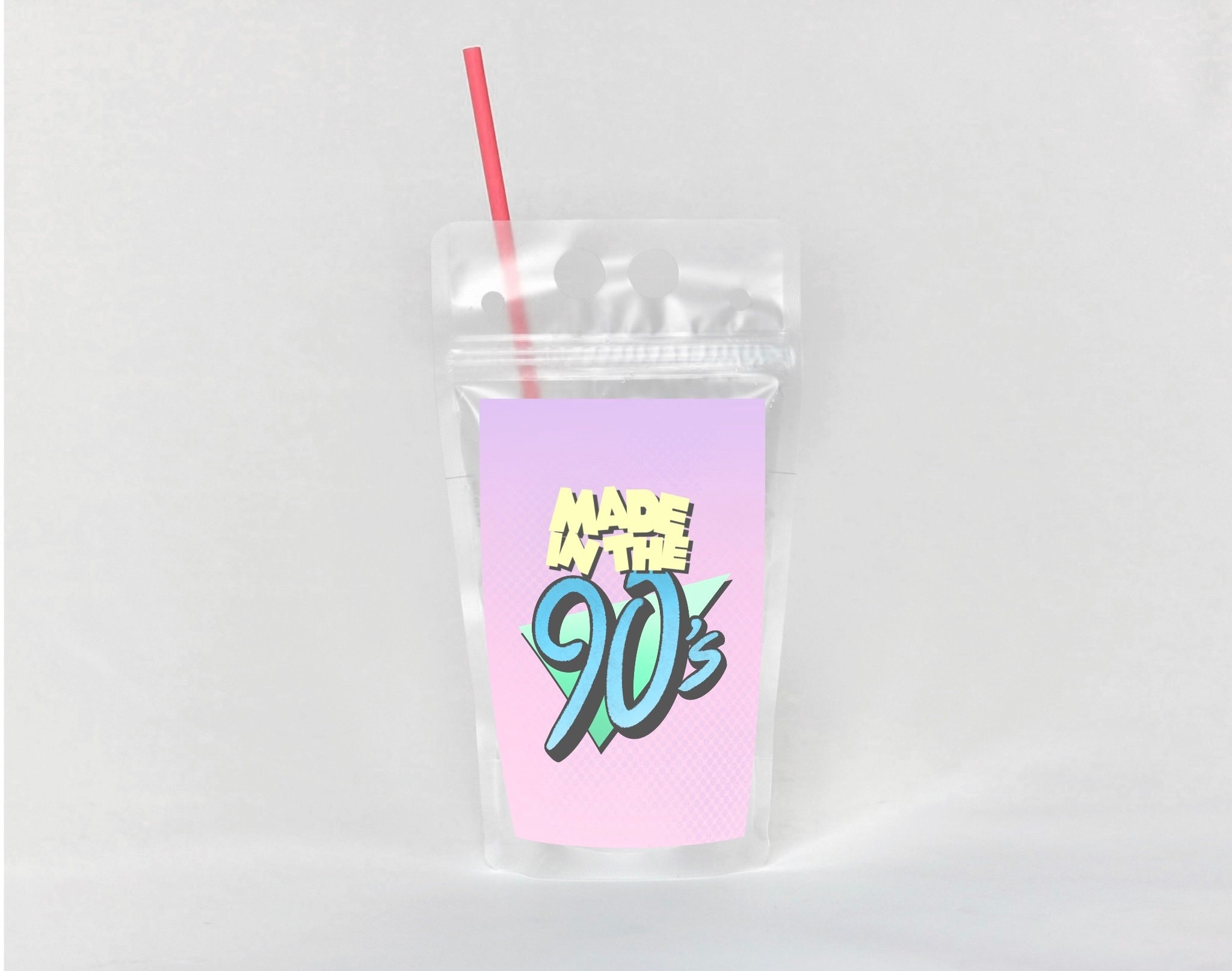 Drink Pouches Decades Juice Pouches Personalized Drink Etsy
