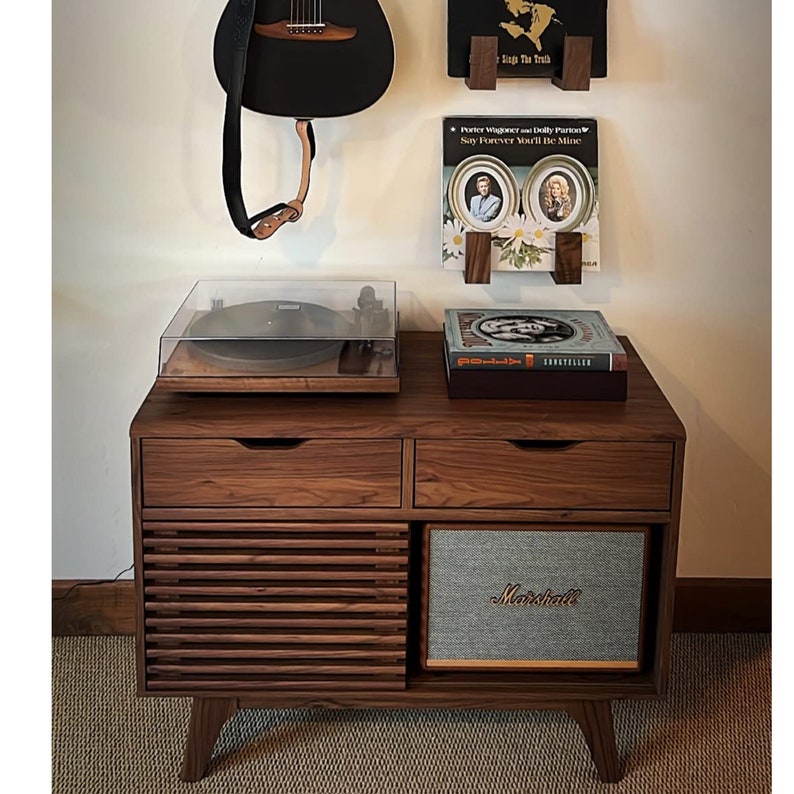 Midcentury Modern Vinyl Record Storage Display 37 Etsy