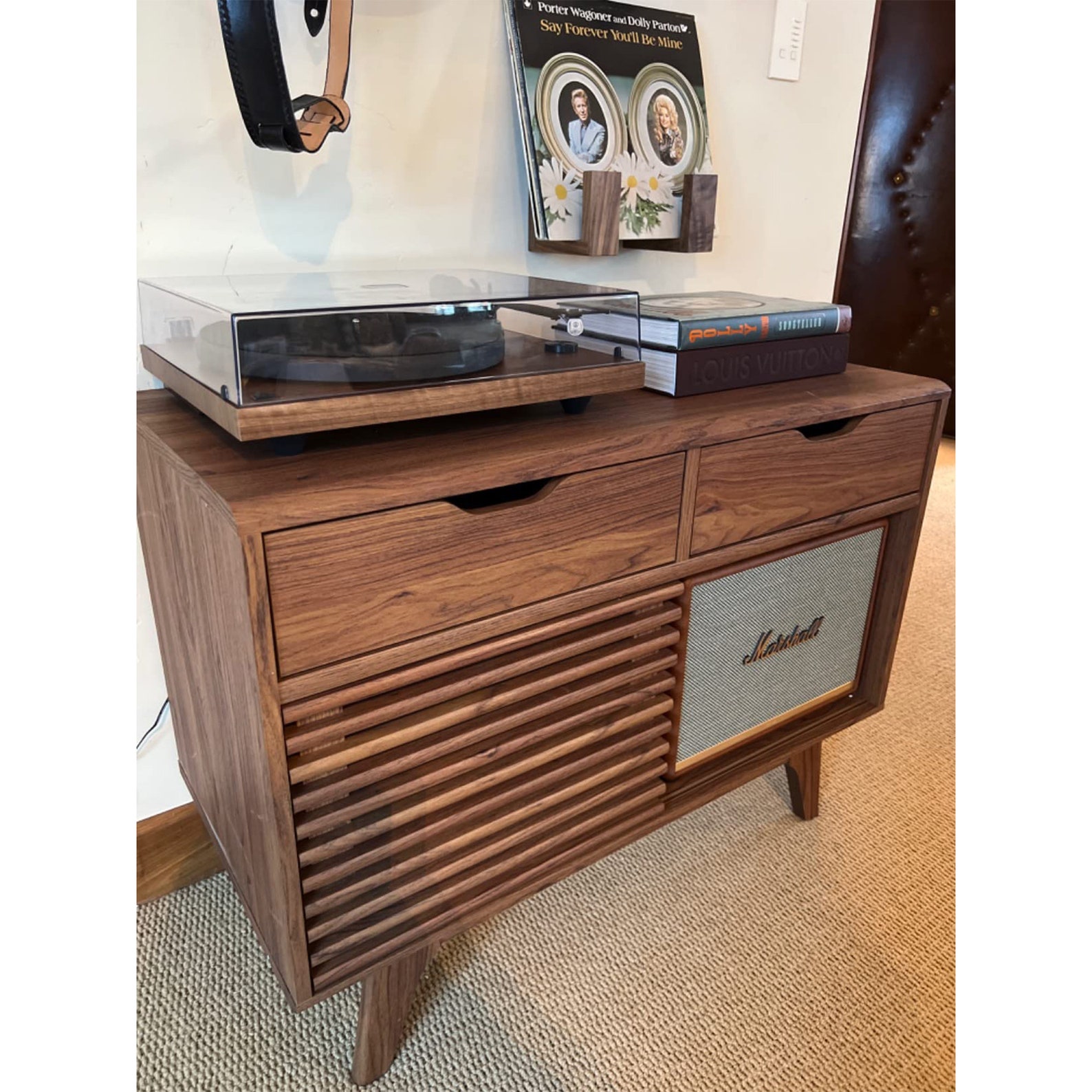 Midcentury Modern Vinyl Record Storage Display 37 Etsy