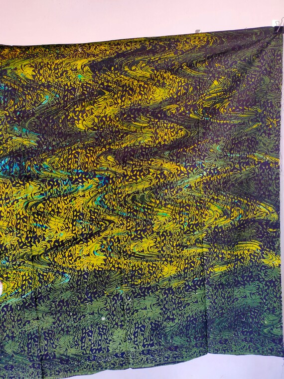 Batik Marble Malaysia Terengganu.Handmade.Exclusive only 1 pieces a  pattern- TCB green colour