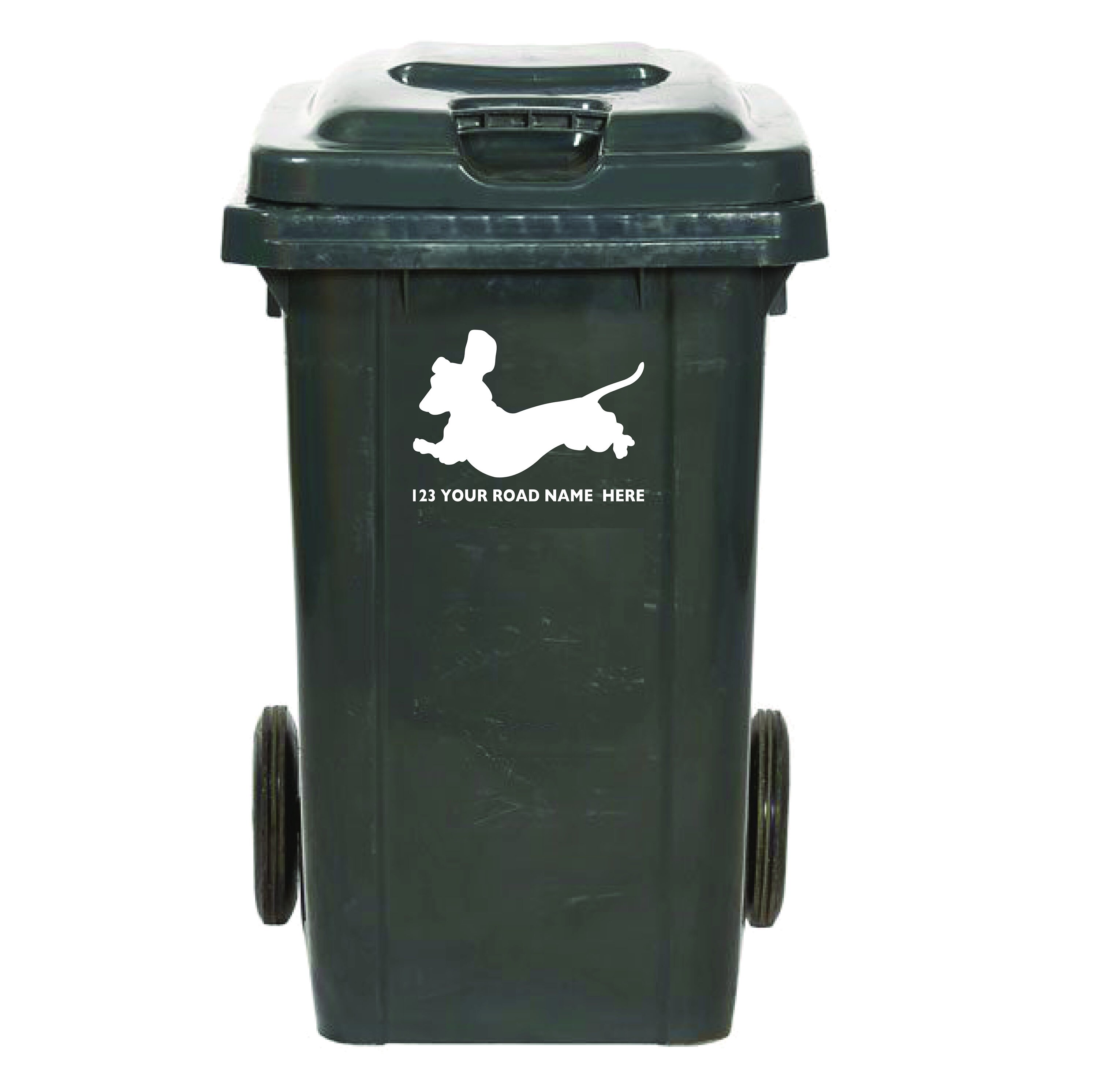 Set of 3 Premium Personalised Wheelie Bin Stickers Vinyl Etsy
