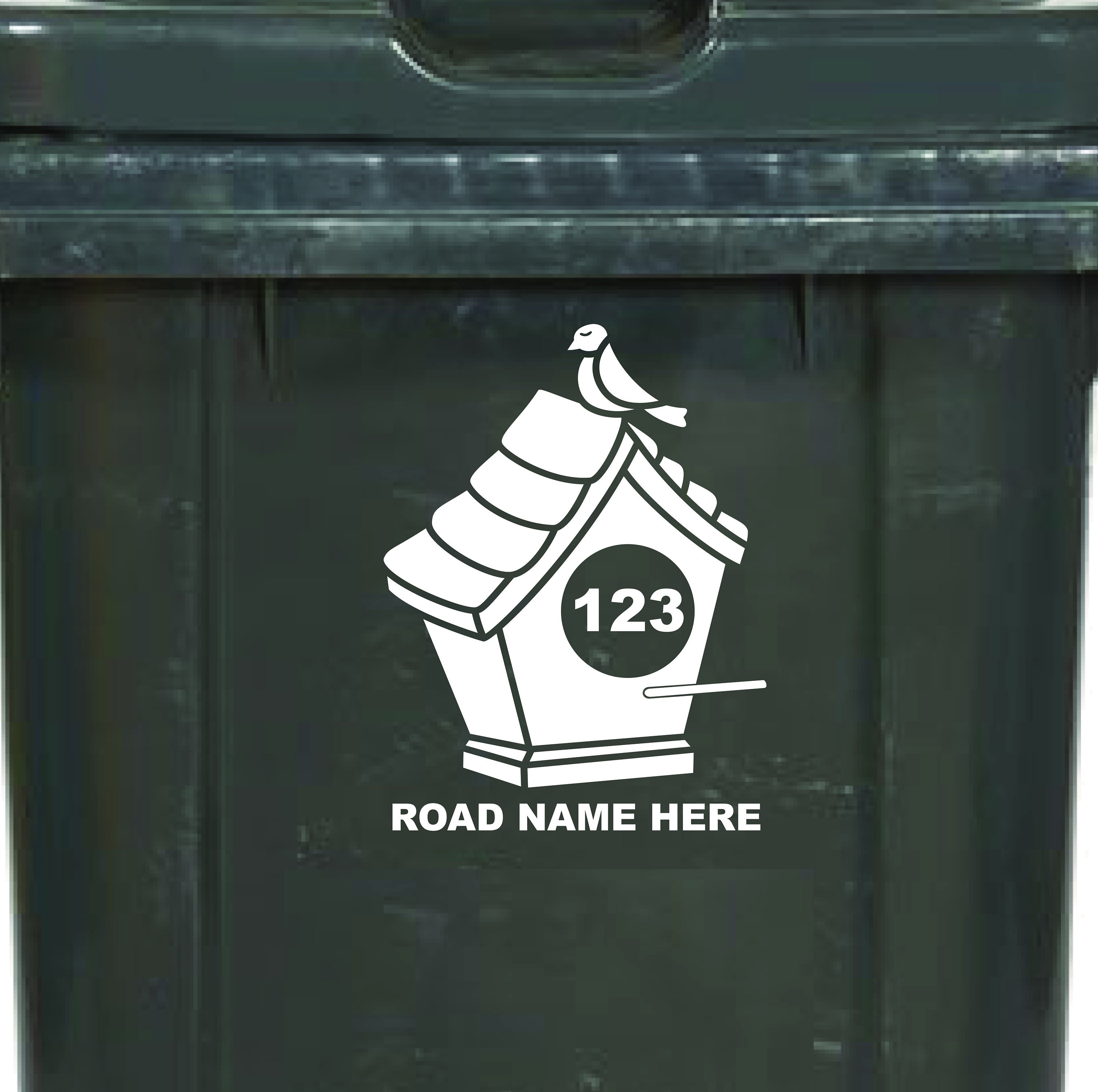 Set of 3 Premium Personalised Wheelie Bin Stickers Vinyl Etsy