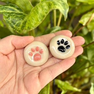 Handmade Ceramic Toe Bean Worry Stone/ worry stones/ finger fidget