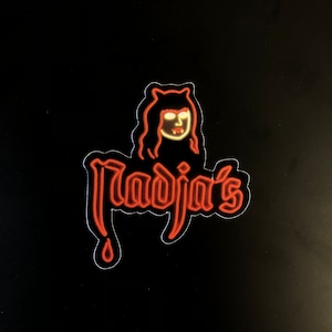 Nadja’s Nightclub Neon LOGO stickers/holographic stickers/magnet/what we do in the shadows stickers/ wwdits vinyl stickers/fridge magnet