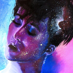 Transgender, Korean Man | Oil Painting by Trans Artist | Art Print in Color Queer Asian LGBTQ FTM Transmasculine Transmasc artwork