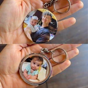 Custom Doublesided Keychain | Personalized Photo Keepsake | Mother’s Day, Father’s Day, or Non-Binary Parent’s Day Gift