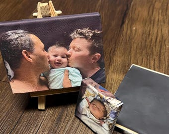 Custom Canvas Magnet | Gallery-wrapped | Personalized Keepsake | Mother’s Day, Father’s Day, or Non-Binary Parent’s Day Gift