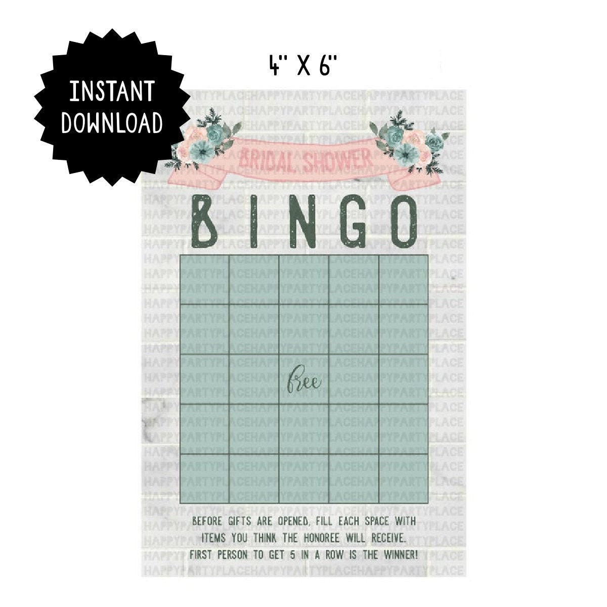 Bridal Shower BINGO Cards Stock the Kitchen Bridal Shower - Etsy