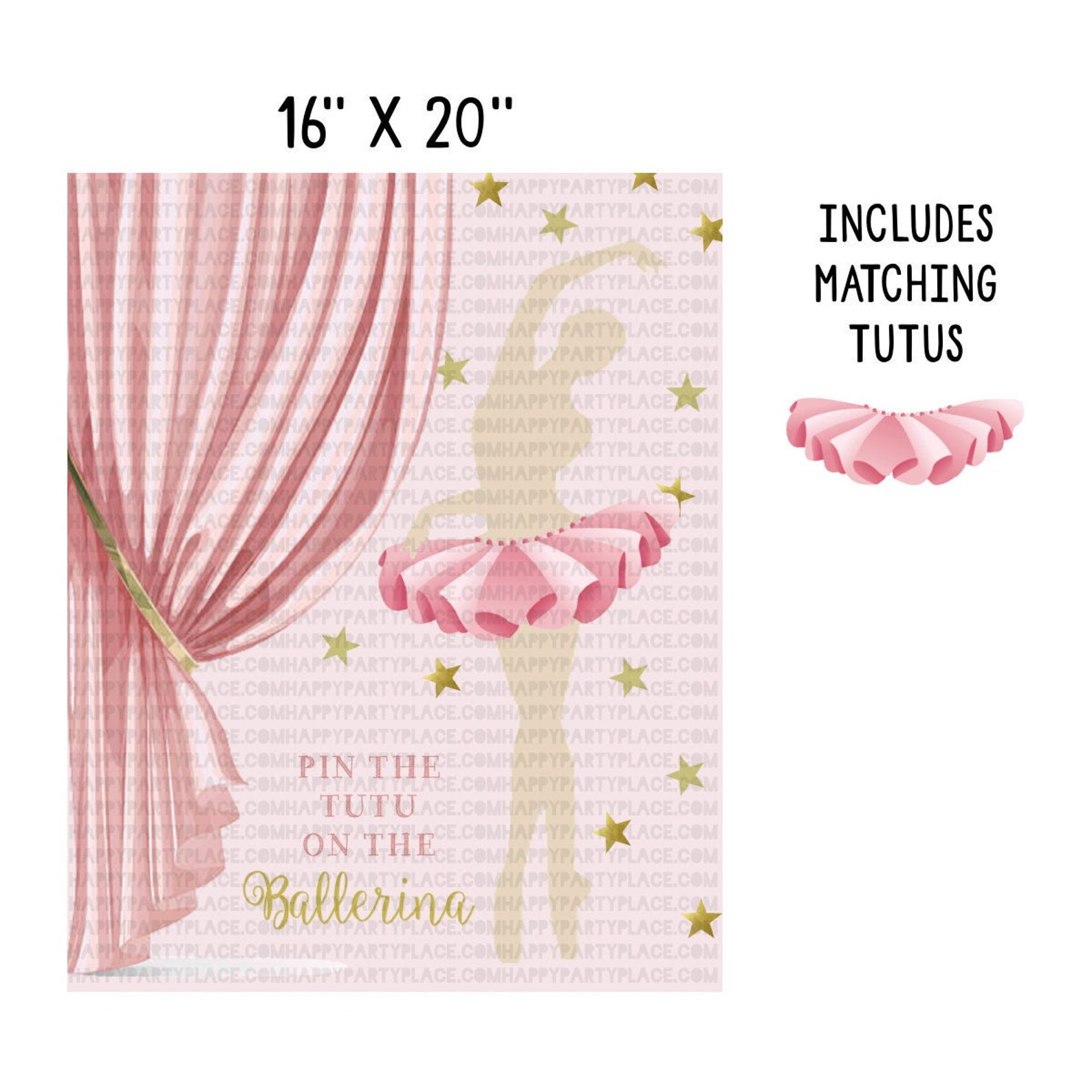 Ballet Dance Party Game, Pin the Tutu on the Ballerina, Ballet Party ...
