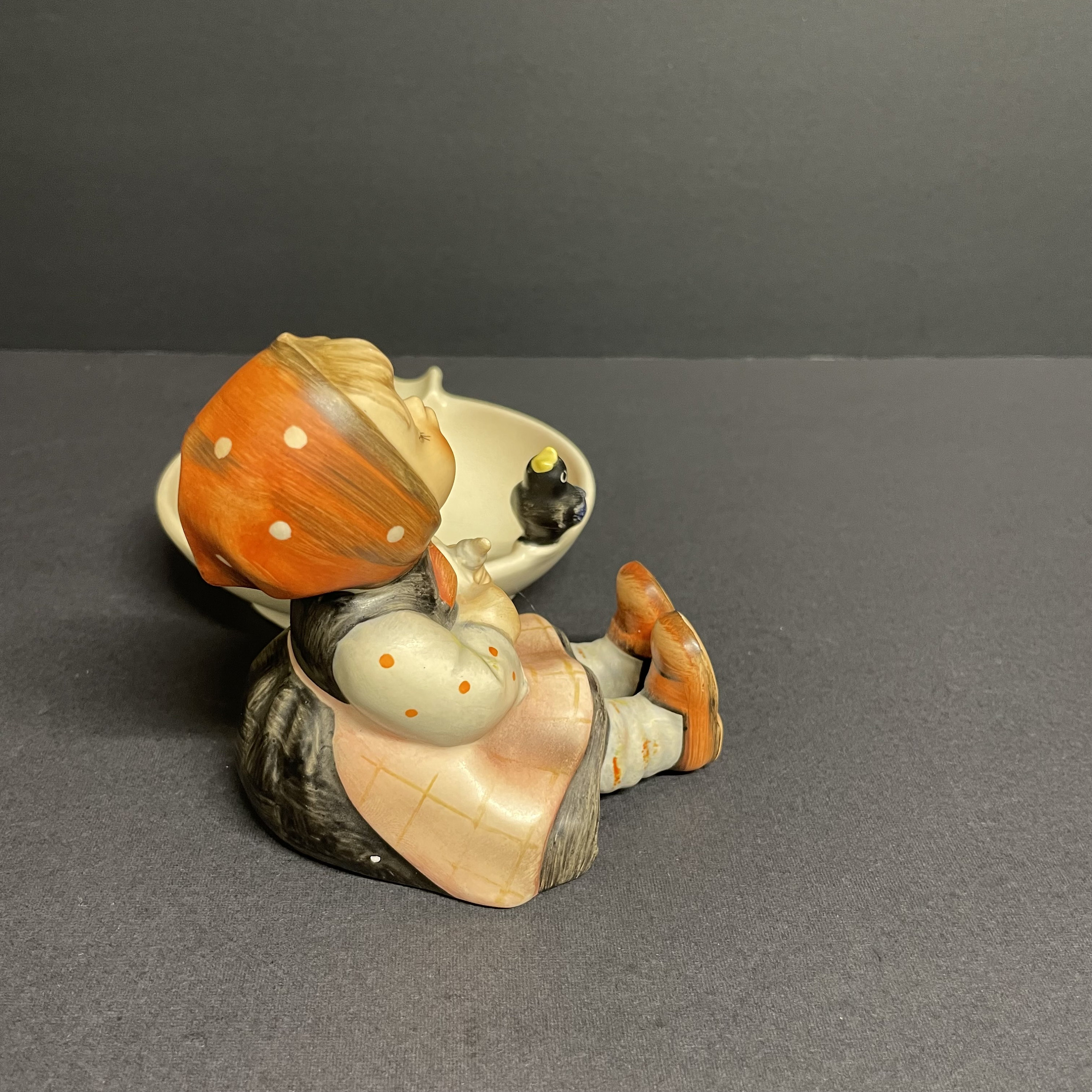Vintage Hummel Goebel Ashtray Happy Pastime Little Girl With