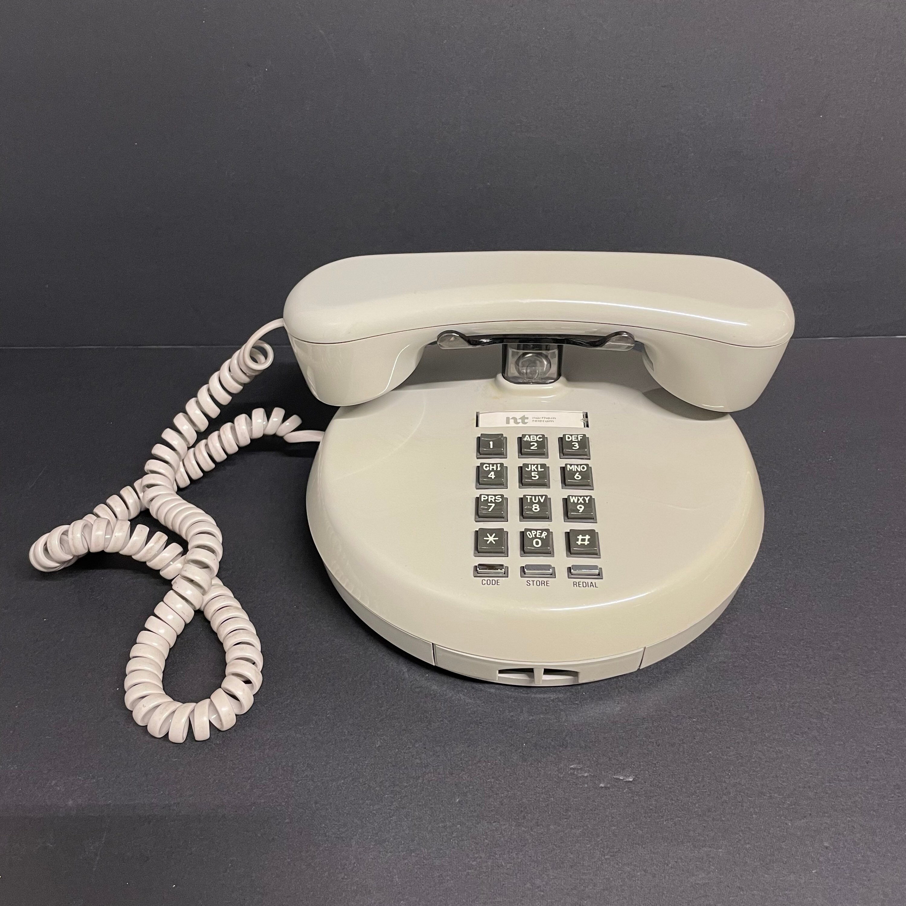 Vintage Beige Tan Coloured Touch Tone, Push Button Northern