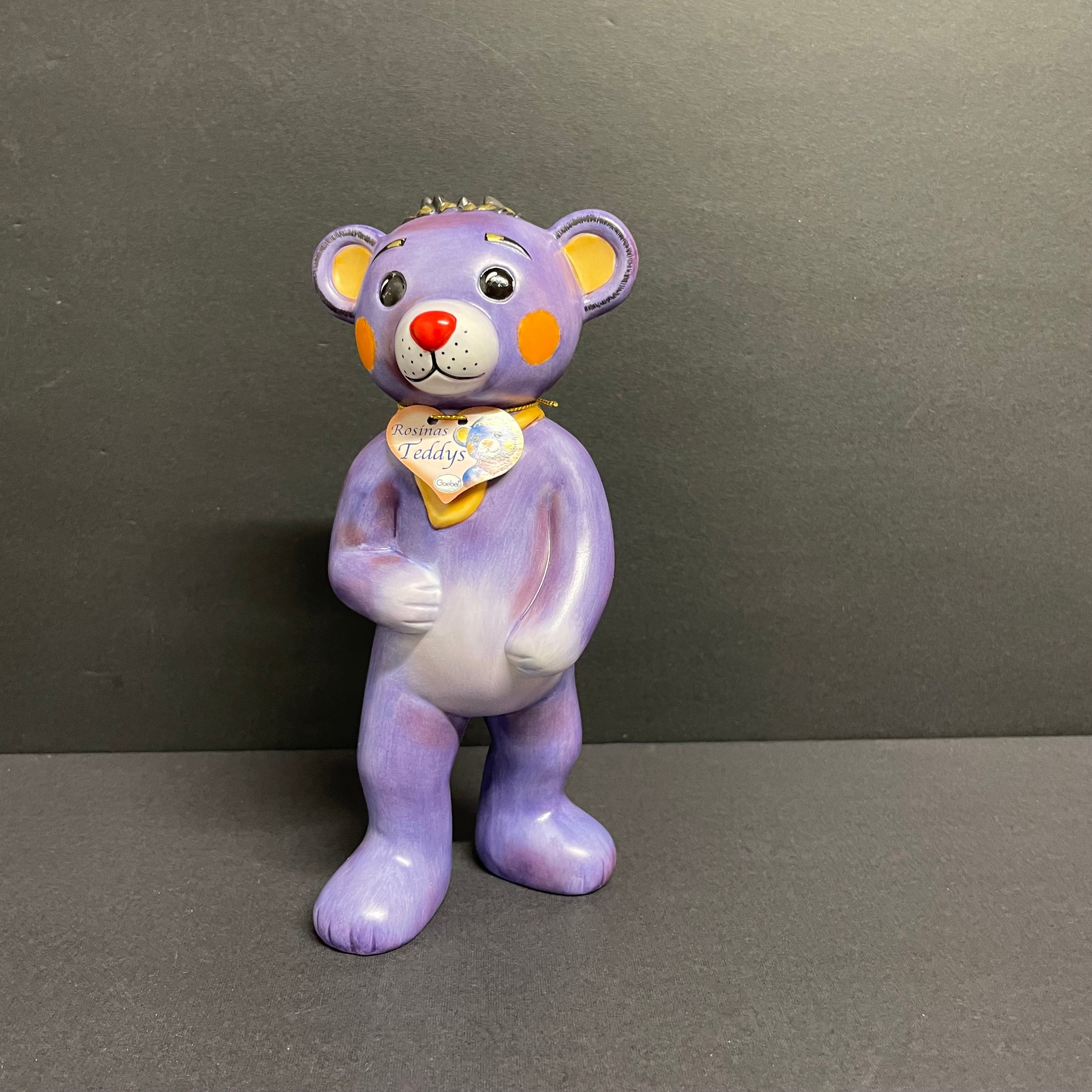 FIGURINE GOEBEL CLOWN / Fou / Arlequin Avec Ours en Peluche / Ours G63
