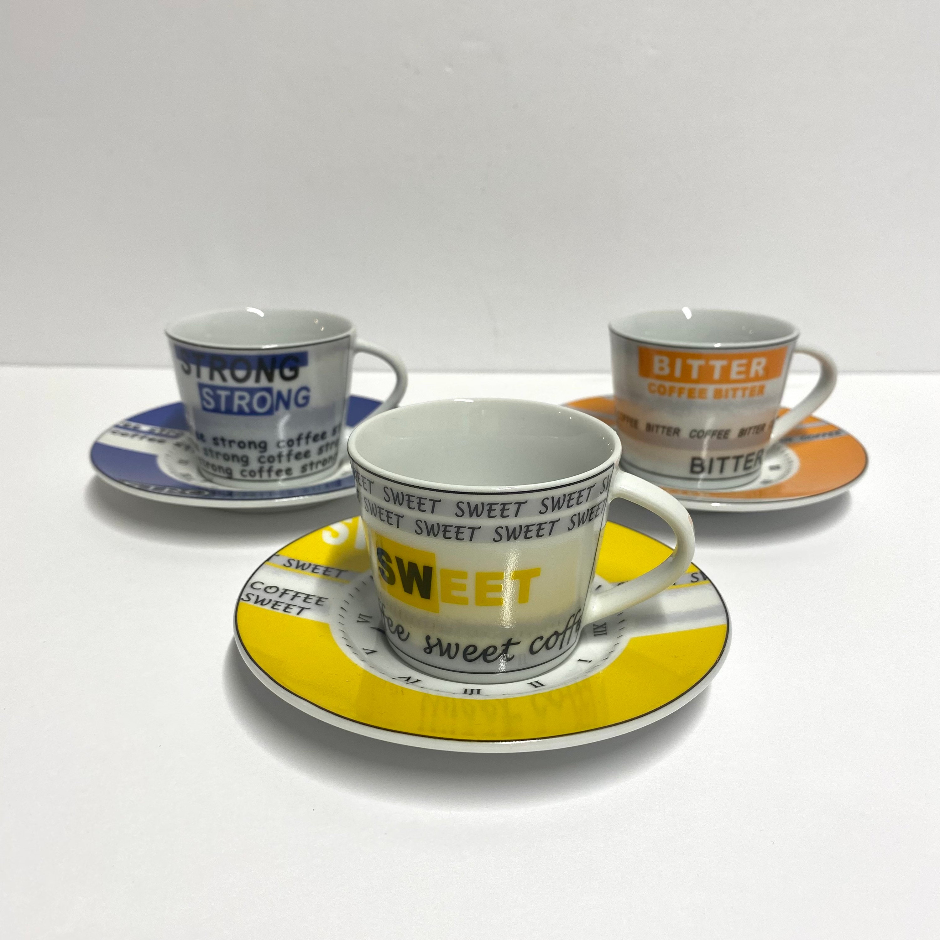 Sold at Auction: (12 Pc) Italian Tognana Espresso Cups & Saucers Set