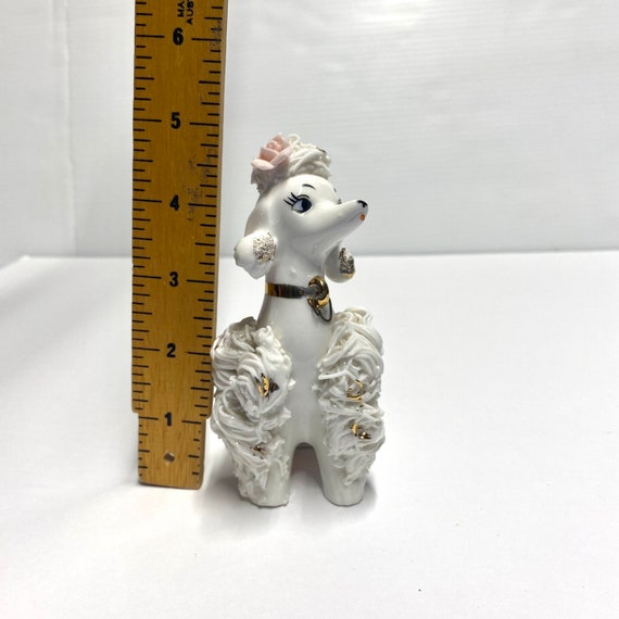 ヴィンテージ 1950 年代 スパゲッティ プードル 犬の置物