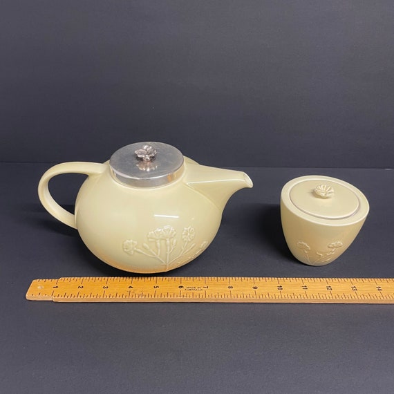 Vintage Villeroy and Boch Teapot and Sugar Bowl the Tisane in a Light  Yellow Tea Delight With Floral Design Retro Stoneware Kitchenware -   Denmark