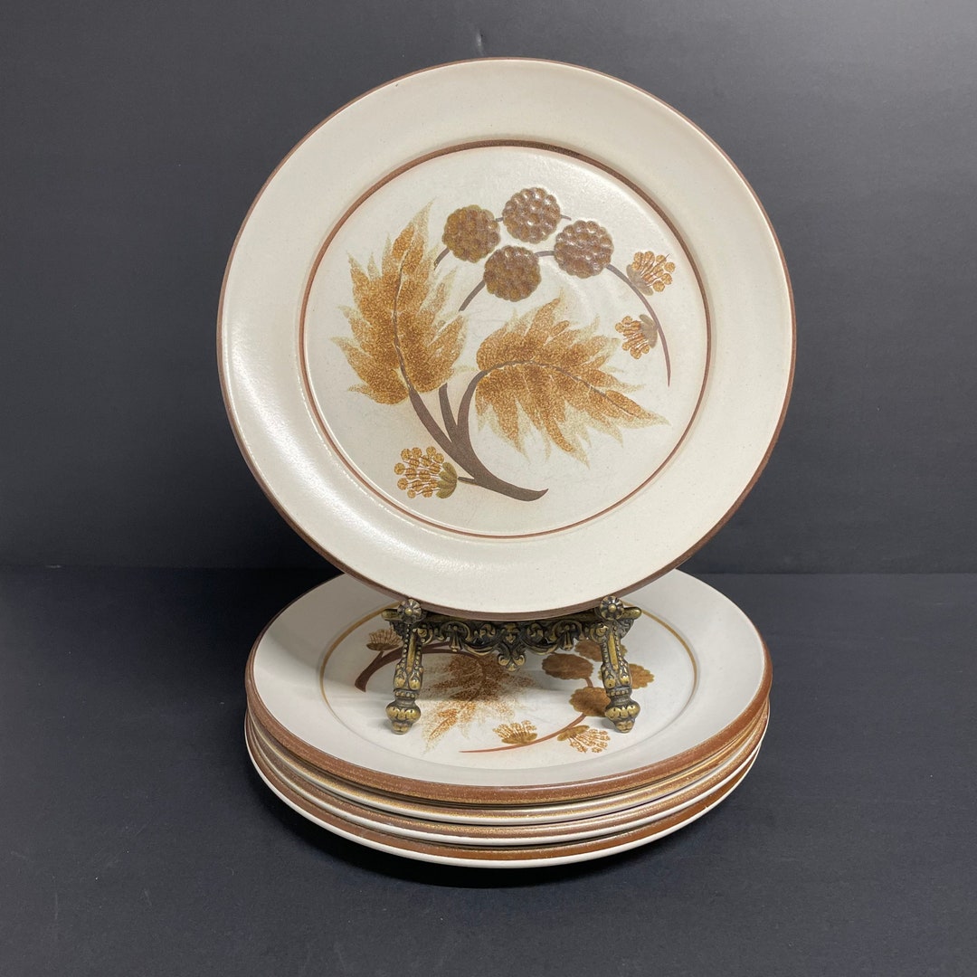 Vintage Denby Langley COTSWOLD Dinner Plates Set of 5 Brown Etsy UK