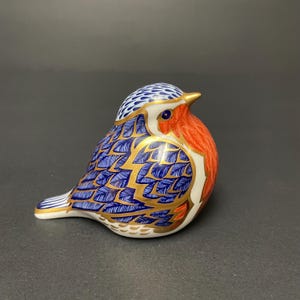 【箱あり】ロイヤルクラウンダービー　ペーパーウェイト ゴールドクレスト 鳥 箱あり】ロイヤルクラウンダービー ペーパーウェイト ゴールド