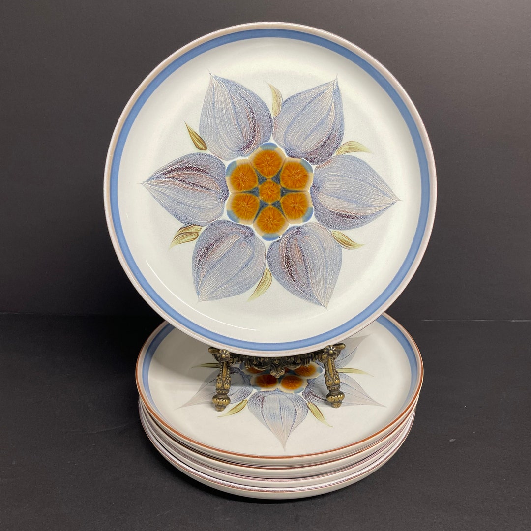 Vintage Denby Langley Chatsworth 10 Dinner Plates Set of 5 Etsy