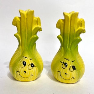 ヴィンテージの擬人化玉ねぎ塩コショウ入れ - 日本製