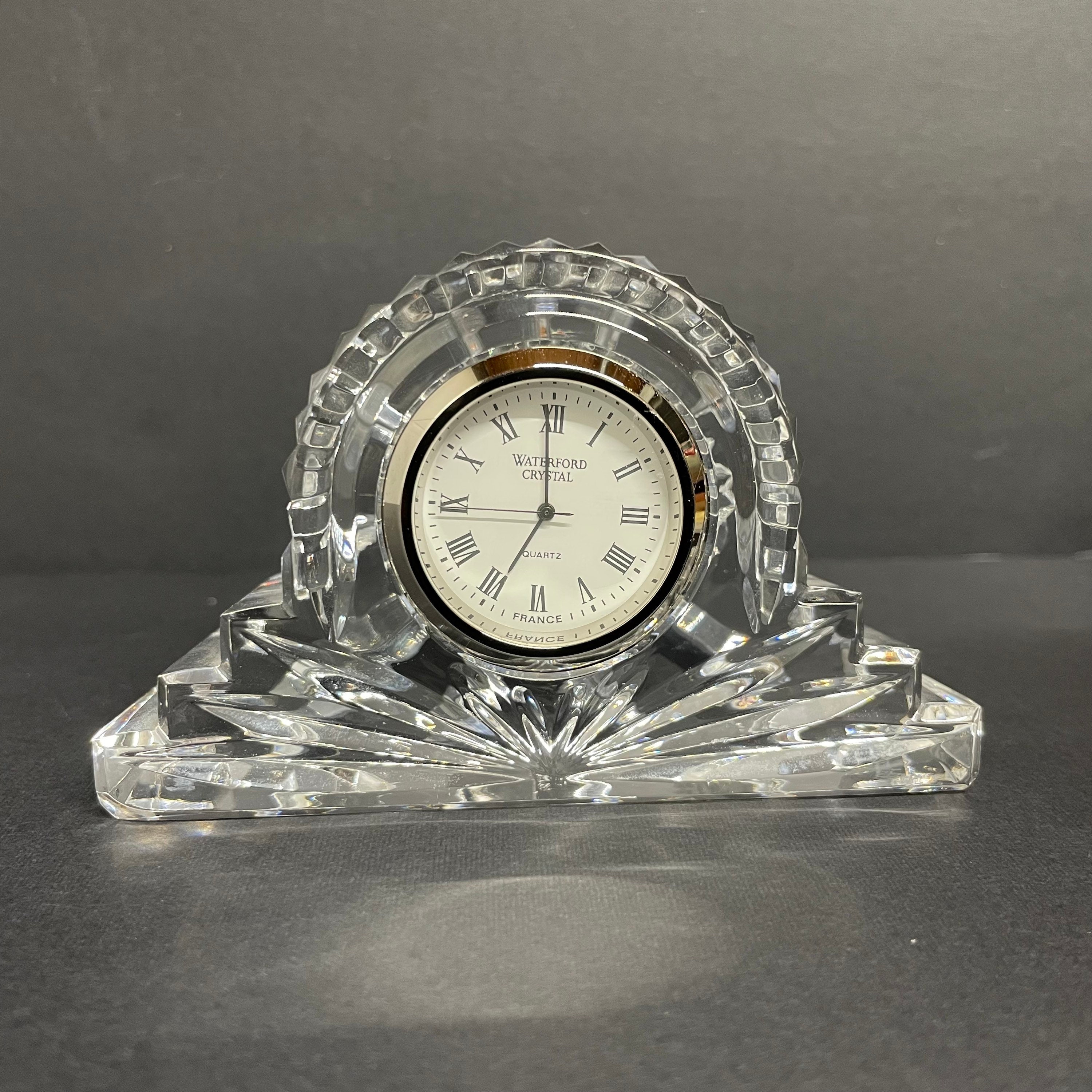 Vintage WATERFORD Crystal Desk Clock in Lismore Pattern Retro Etsy Canada