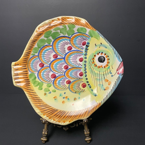 フランスビンテージ壁掛け セラミックフィッシュ 陶器 魚 【公式通販】