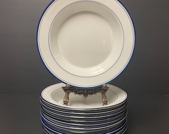 Vintage Dansk Concerto Allegro rimmed soup Bowl Portugal Blue pasta Bowls 8 3/4" diameter soup bowl