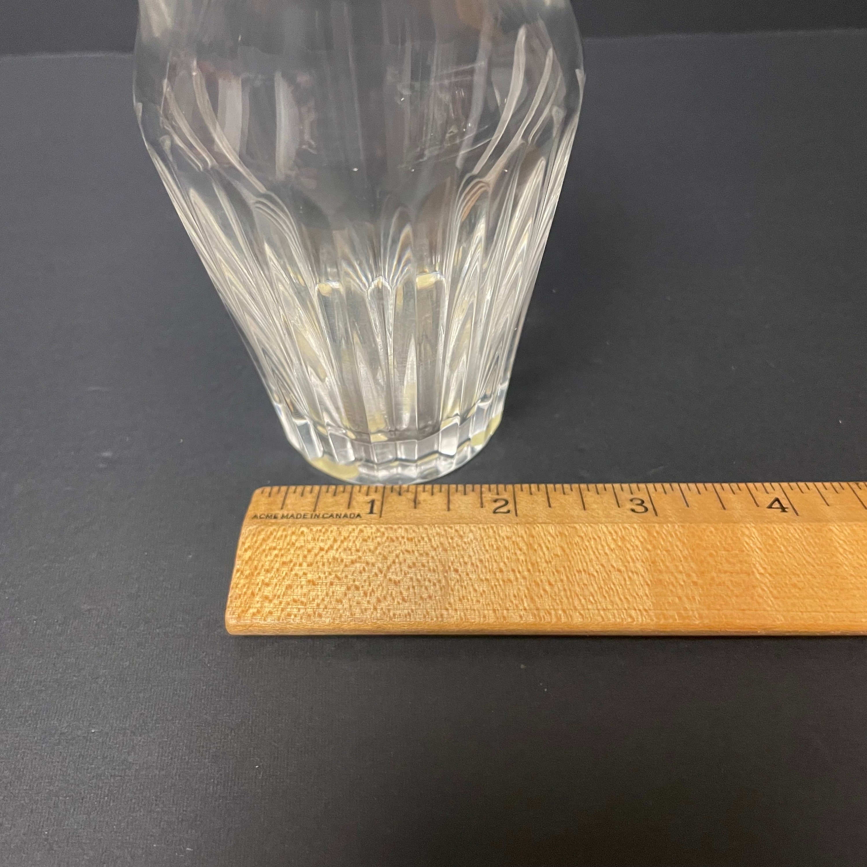バカラ　グレインVASE 2134 Strata Vase - Tangerine