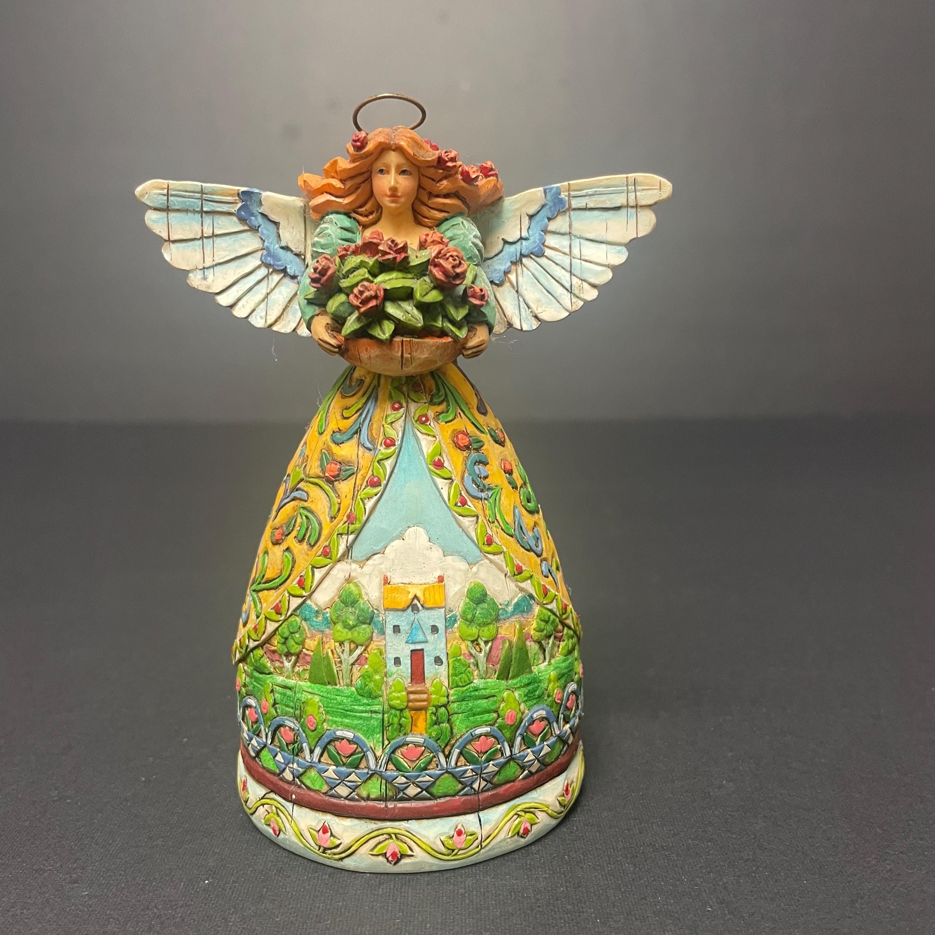 Jim Shore 'summer Restores the Soul' Angel Figurine Holding a