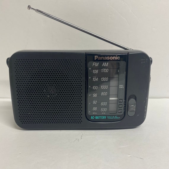 Vintage Panasonic AM/FM Radio Model RF-544 Table Top Black - Etsy