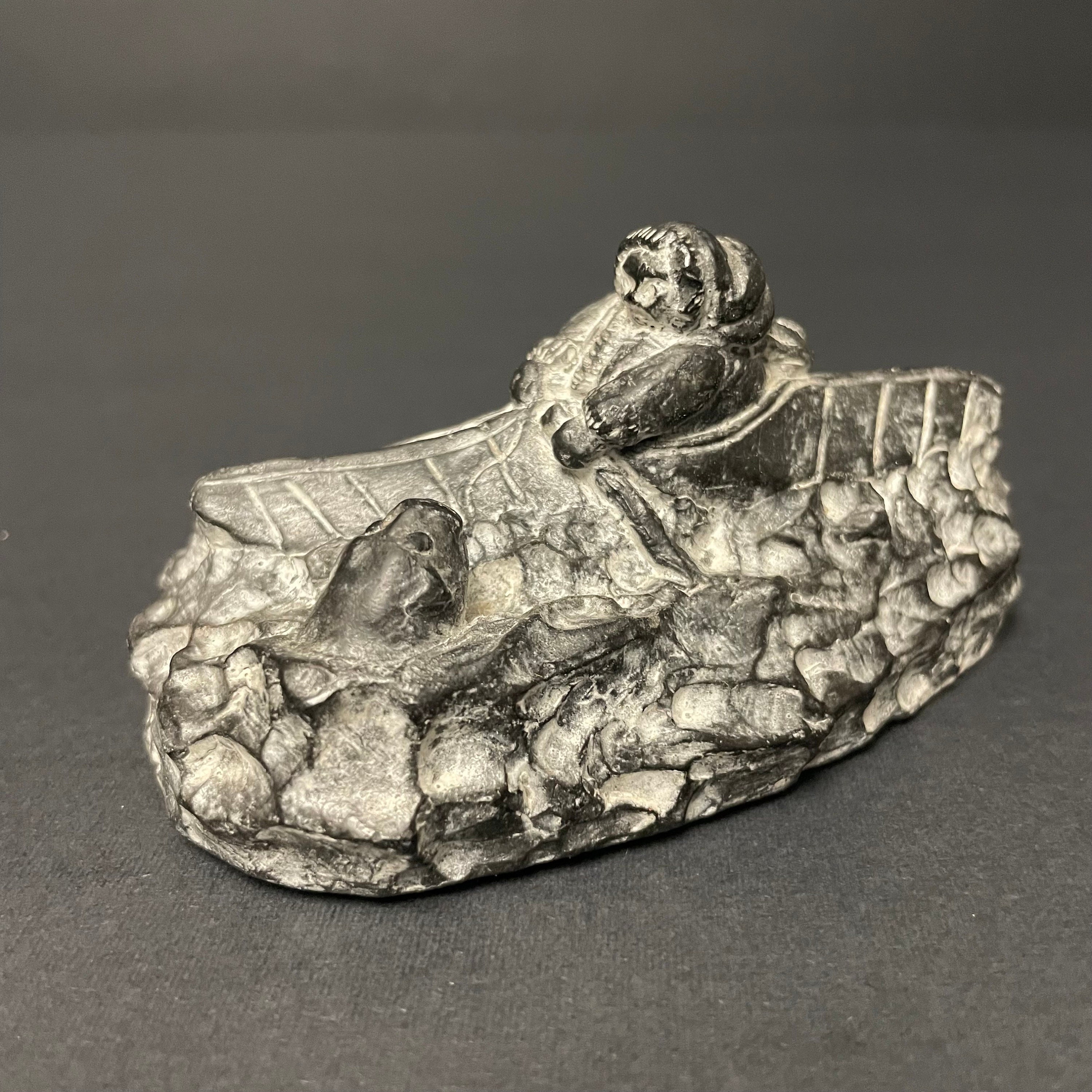 Vintage A Wolf Original Native and Hunter in Kayak and Seal