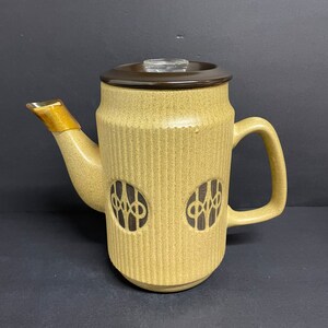 Vintage Flame N Frost coffee pot oven proof flameproof Danish Modern design mcm teapot 6 cup hot water server