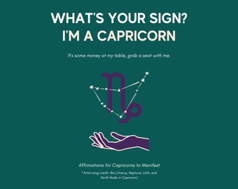 What's Your Sign? I'm a Capricorn: Coloring Workbook of Affirmations