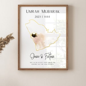 Personalized Umrah Mubarak & Hajj Mubarak Gift | Digital