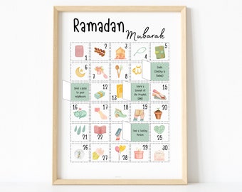 Ramadan Countdown-Kalender: Adventskalender mit guten Taten (Digitaler Download)