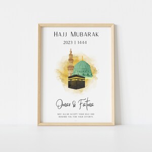 Gepersonaliseerde Umrah Mubarak & Hajj Mubarak cadeau Digitaal afbeelding 6