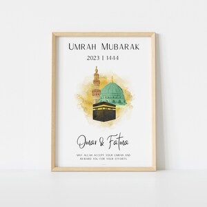 Cadeau personnalisé Omra Moubarak et Hajj Moubarak Numérique image 5