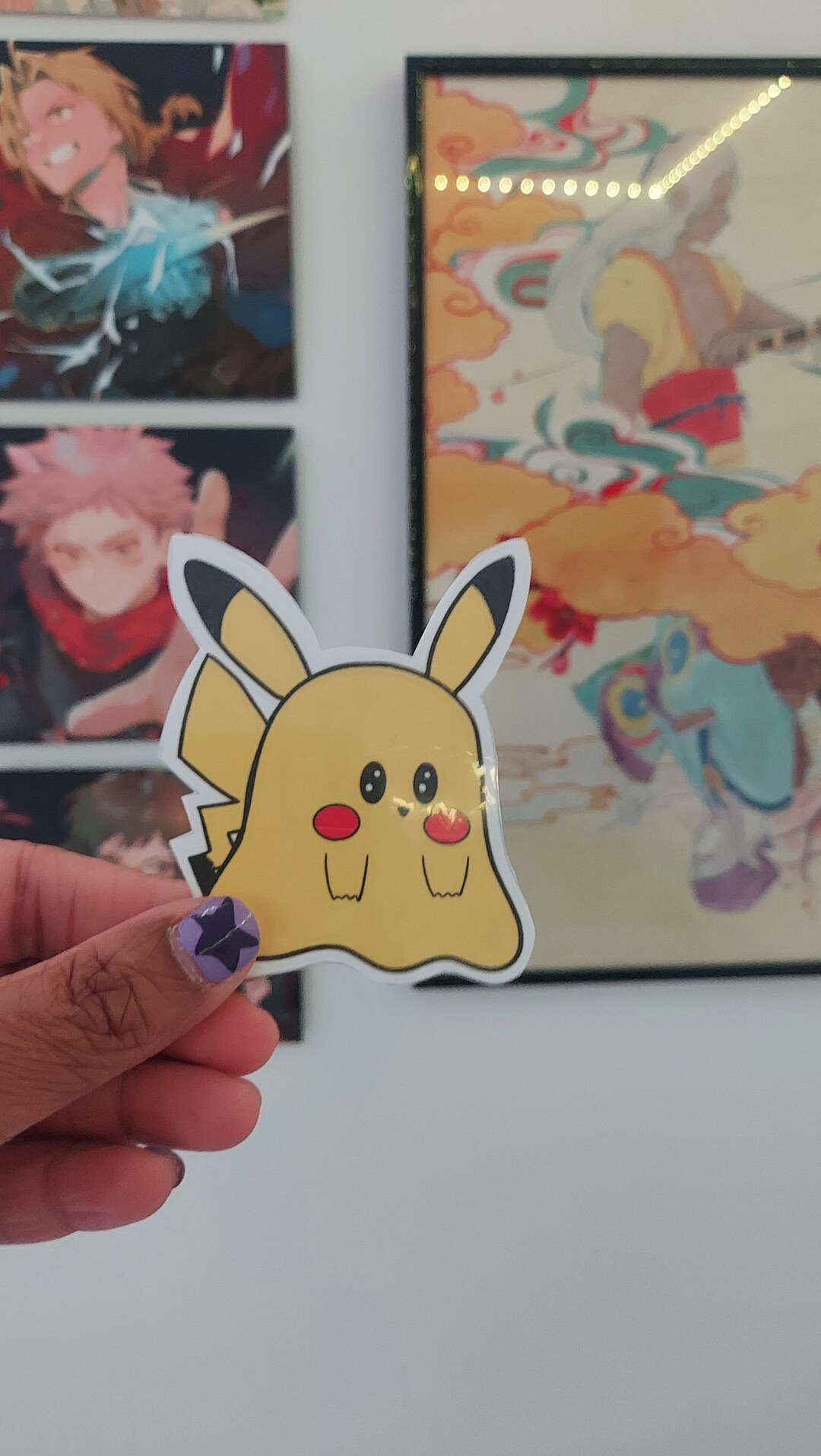 Pikachu Ghost Sticker - Etsy
