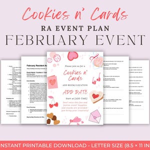 Evenementengids voor assistent-assistent | Cookies en Cards | Bewerkbare sjablonen, uitnodigingen en meer | Digitale download | Evenementidee | Evenementplanner