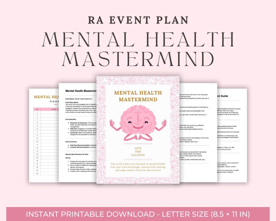 Mastermind Trivia Mental Health Mastermind Event Guide for Resident Assistants | Trivia ...