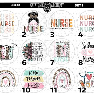 Nurse Freshie Cardstock Rounds, Medical Theme Cardstock Rounds ...