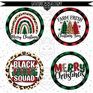 Leopard Plaid Mix Christmas Digital Download Cardstock Bundle, Cardstock Images for Freshies, Freshie Cardstock, Car Coaster Images