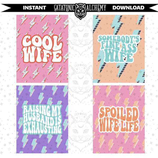 Wife Felt Air Freshener PNG Download, Wifey Instant Digital Download, Best Wife Car Air Freshie Printable, Trendy Retro Sublimation Bundle