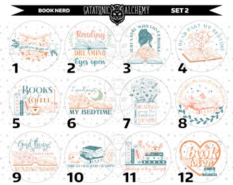 Book Freshie Cardstock Rounds, Book Nerd Cardstock Rounds, Bookish Cardstock Cutouts, Book Lover Freshie Cardstock, Banned Book Freshies