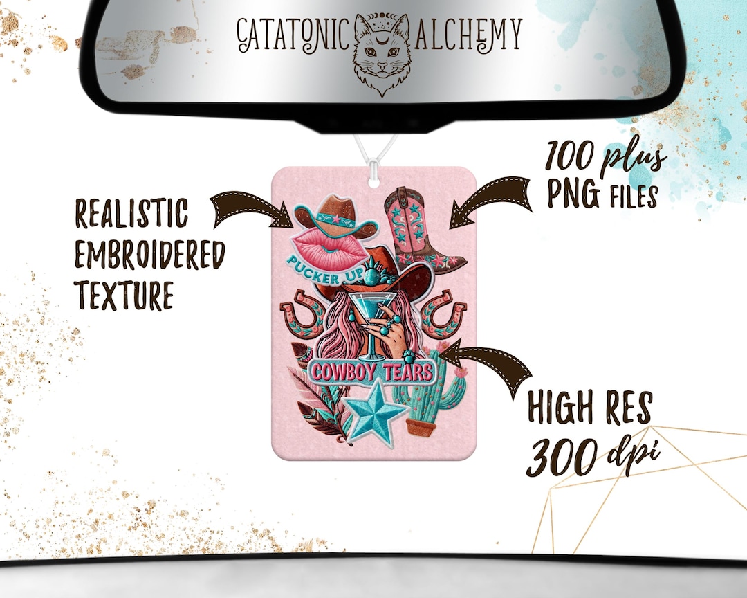 Western Faux Embroidered Patchs 100+ PNG