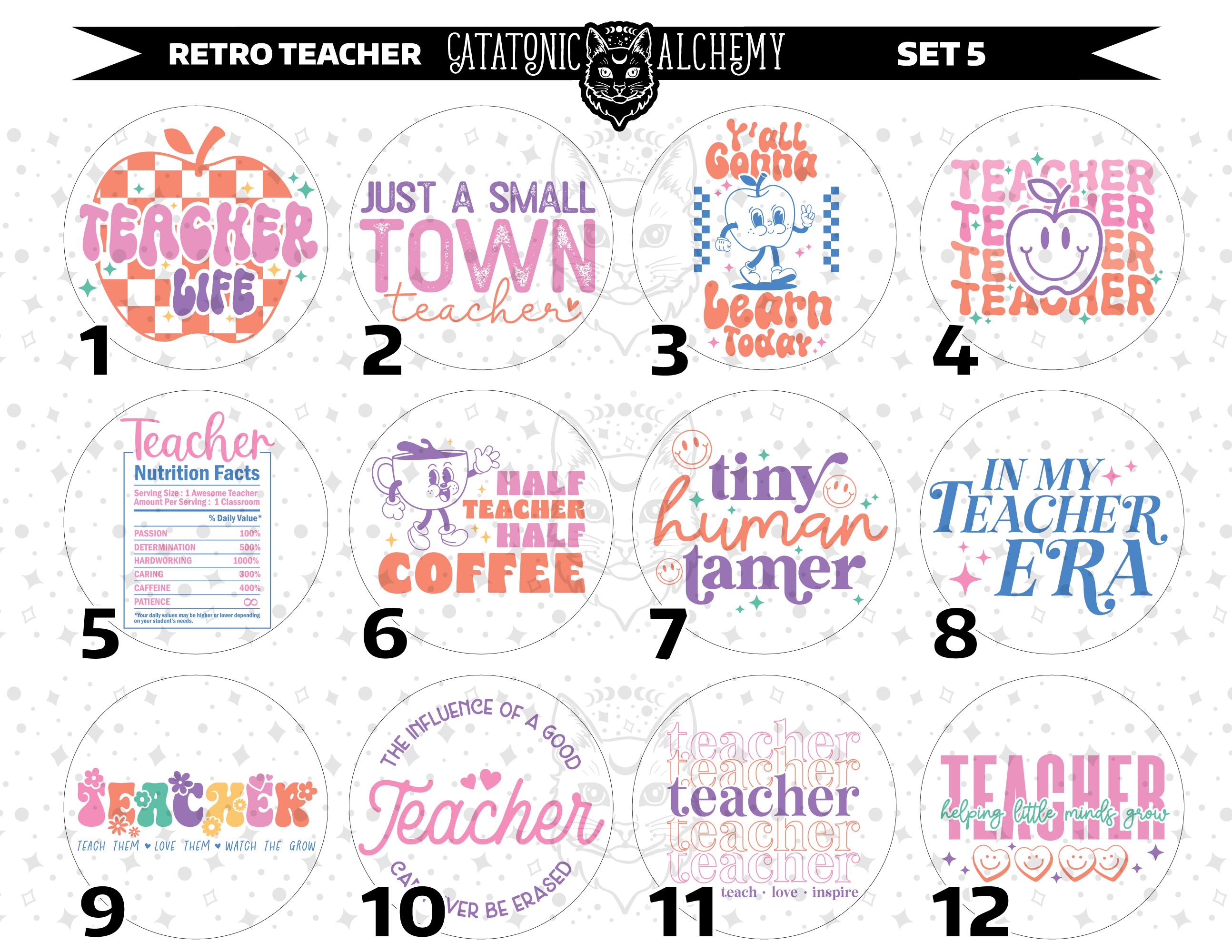 Teacher Freshie Cardstock Rounds, Education Circle Cutouts, Elemantary ...