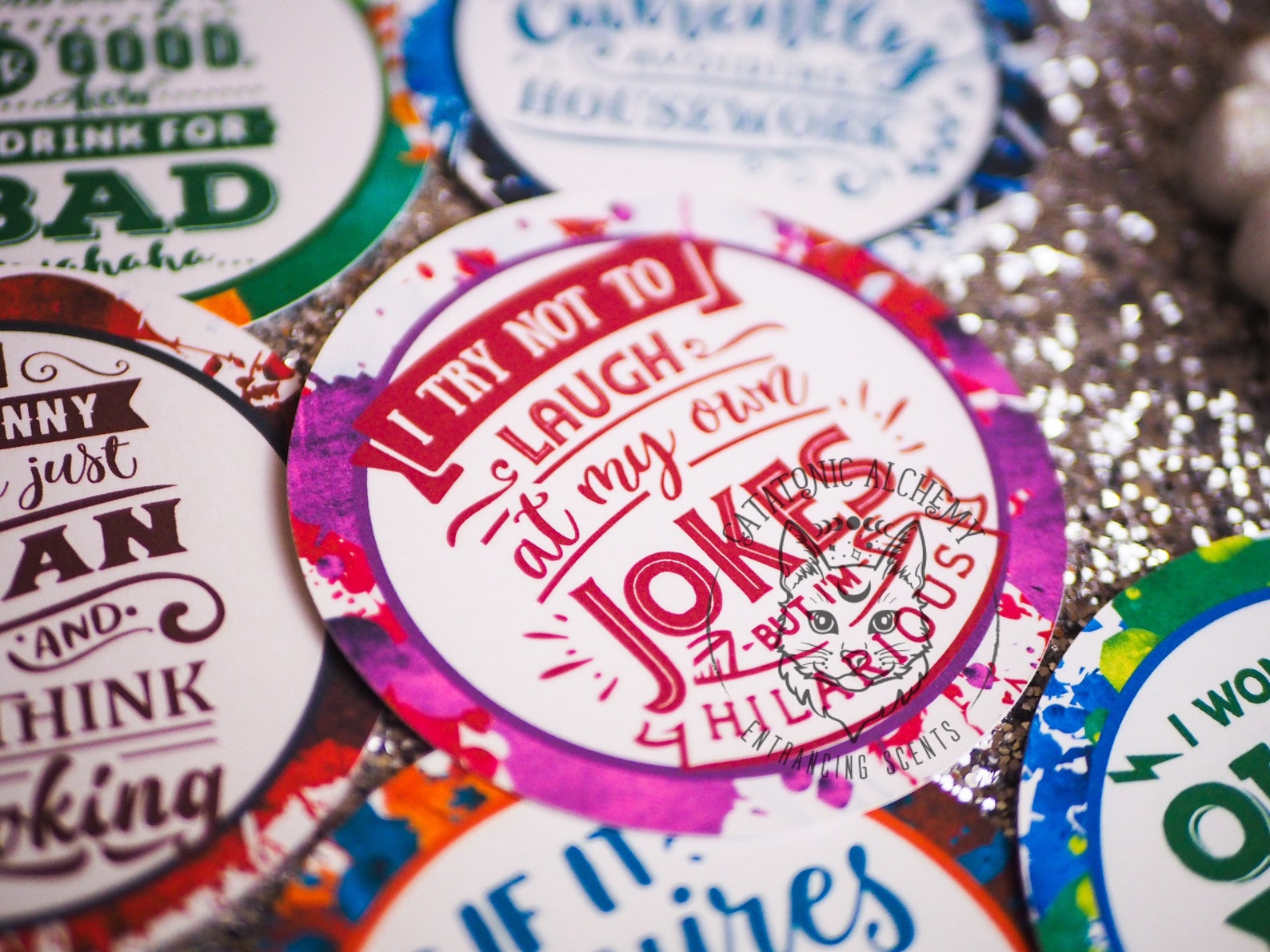 Funny Cardstock Rounds Sarcastic Theme Cardstock Rounds Etsy