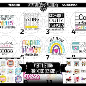 Teacher Freshie Cardstock Rounds, Education Circle Cutouts, Elemantary School Freshy, Car Air Freshener Supplies, Teacher Appreciation Gift